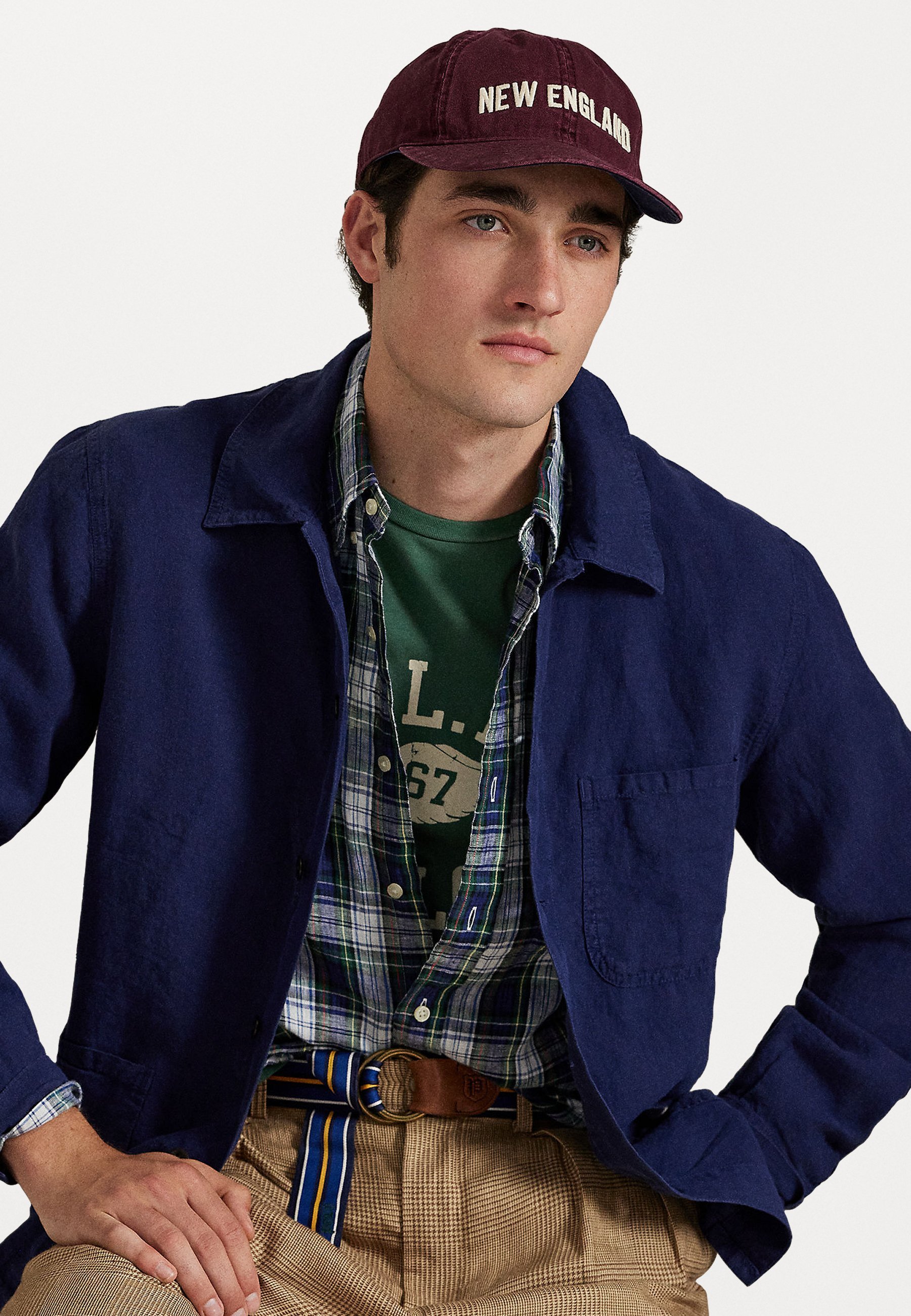 Veste utilitaire en lin Polo Ralph Lauren - Veste légère - Bleu marine Newport