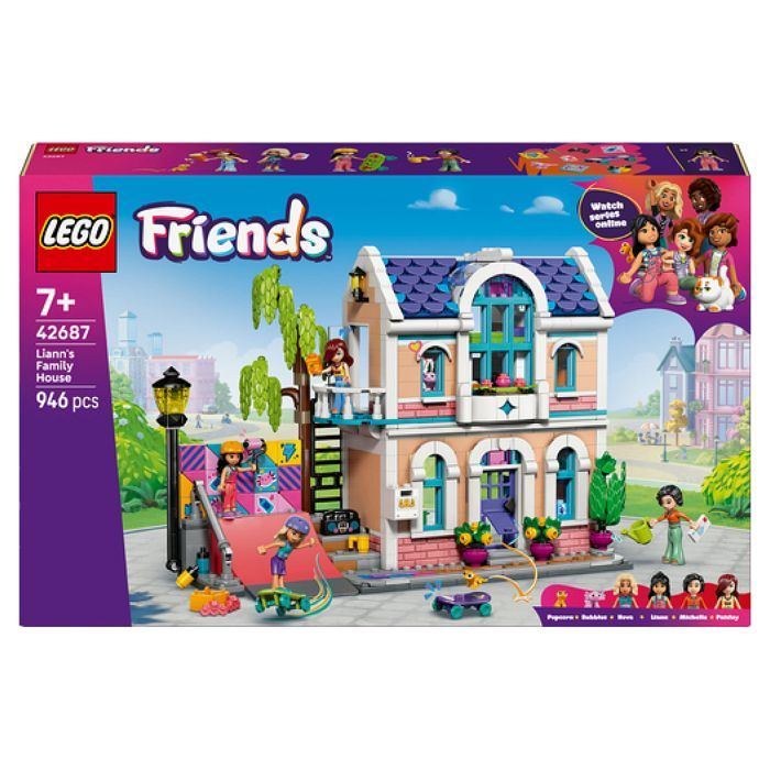 LEGO Friends 42687 Liann's Family House - Building Toy for Ages 7+ - Gift