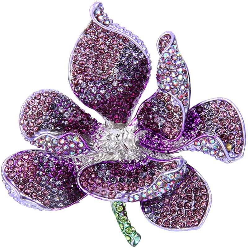 Rhinestone Fashion Hummingbird Brooch for women