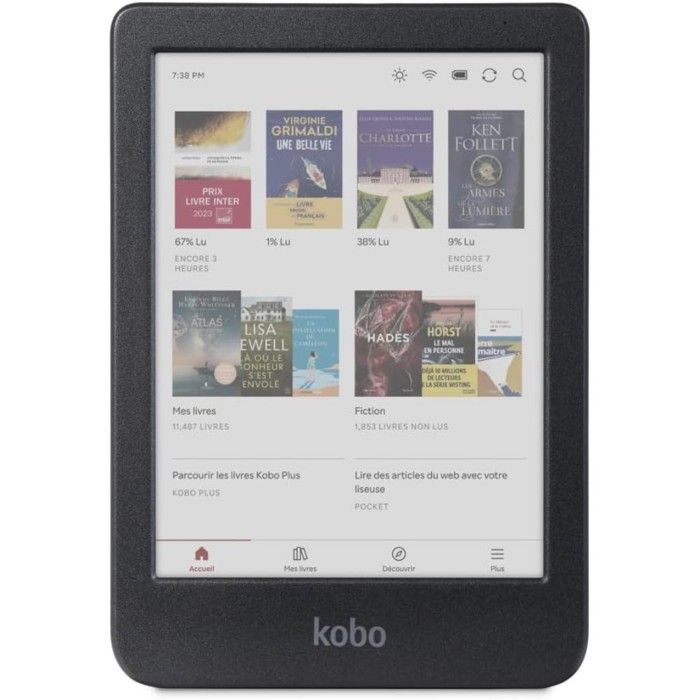 Kobo Clara Colour Black eReader mit Farbbildschirm