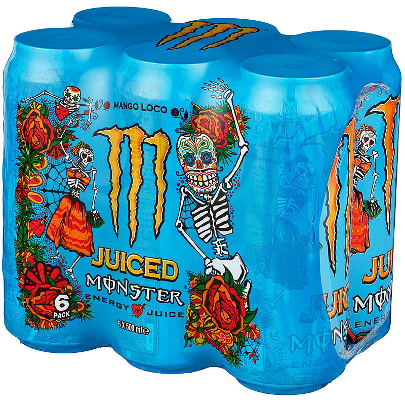 Monster Monster 6-pakkaus energiajuomaa Mango Loco