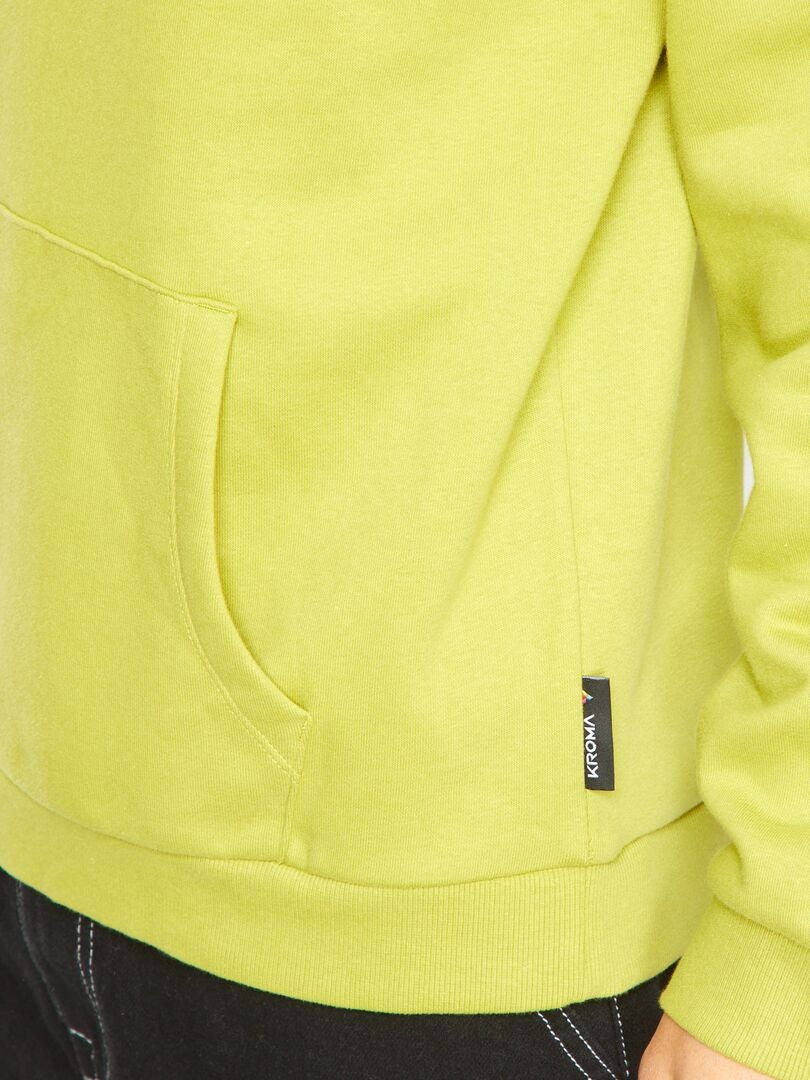 Bluza z kapturem i kieszenią kangurkową - KHAKI