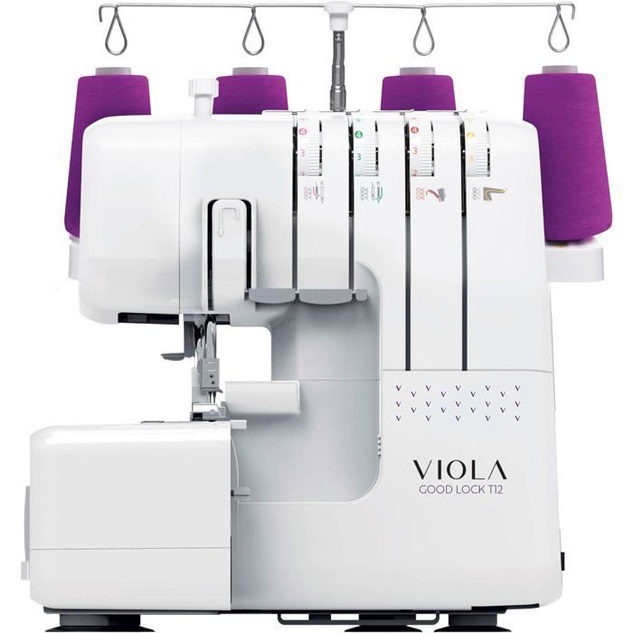 VIOLA T12 Surjeteuse avec Différentiel, Enfilage Simplifié, Machine à Coudre
