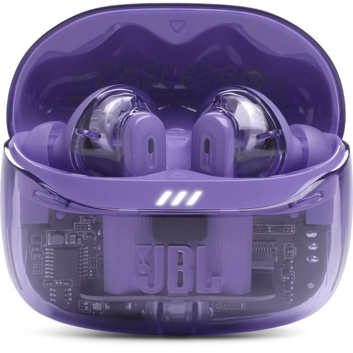 Écouteurs sans fil avec réduction de bruit - JBL - Tune Beam 2 - Ghost Violet