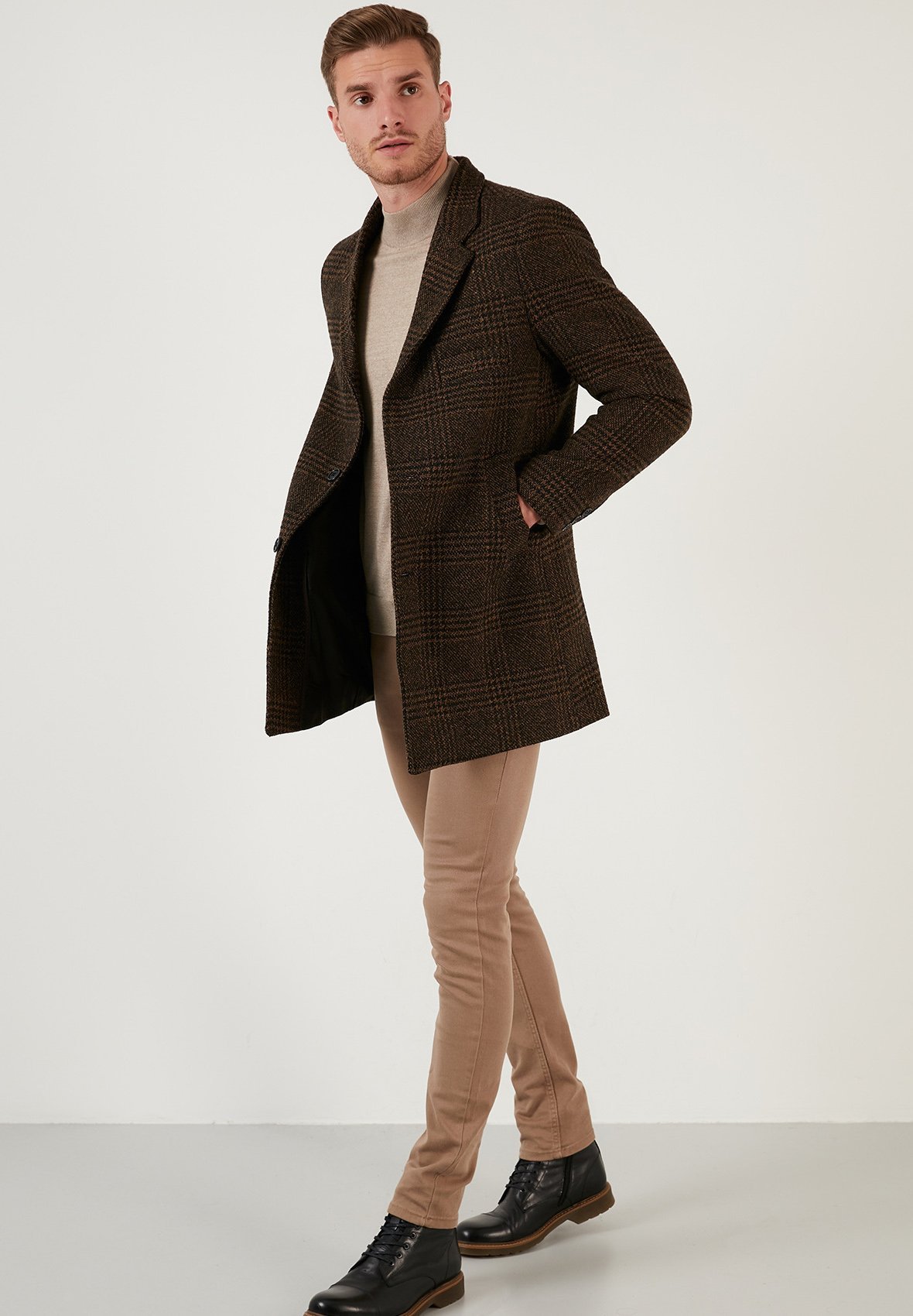 Buratti BUTTON-DOWN - Klassieke jas - camel