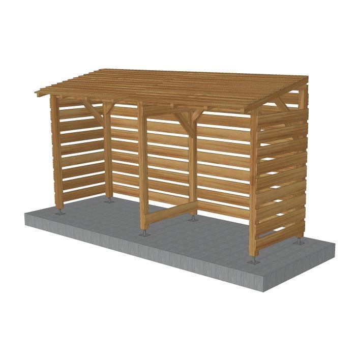 Kit Buches 4m - Couvert - Cl3 Marron - Jardinatoire