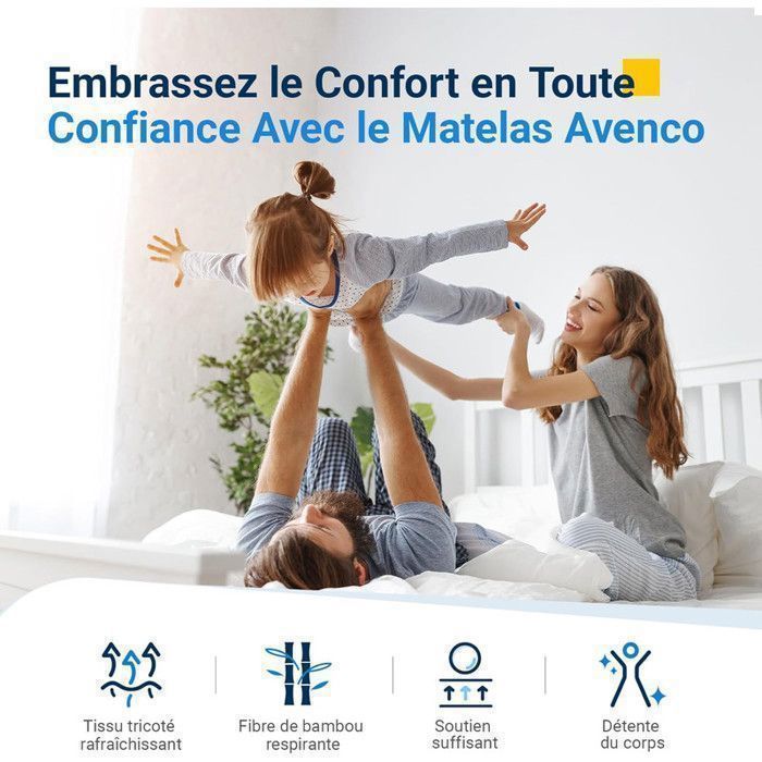 Colchón Premium de 140x190 cm - 26 cm de grosor - Ultratranspirable - Espuma de alta resiliencia - Muelles ensacados - Antiácaros - 10 zonas de soporte de látex