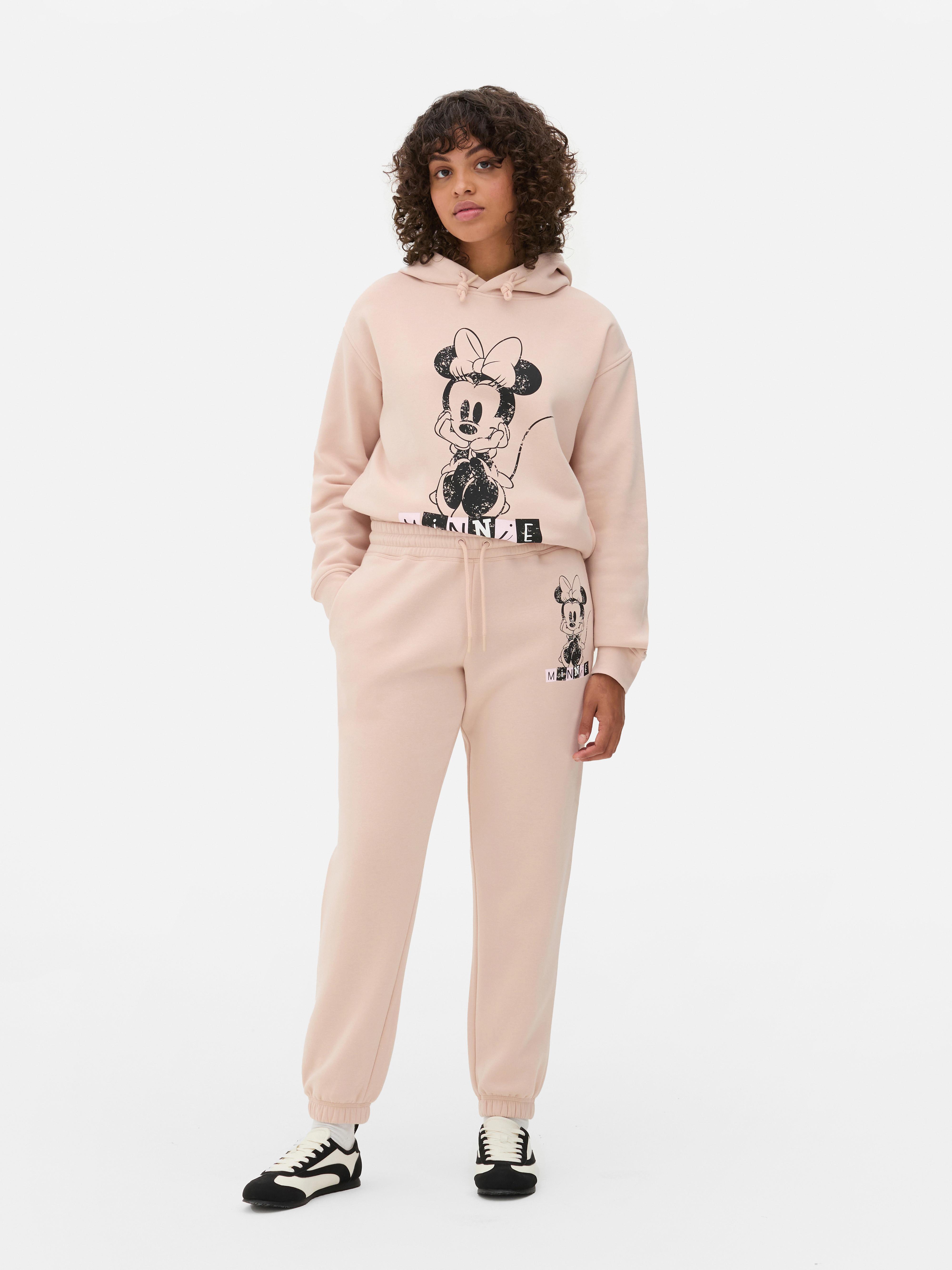 Pantaloni de trening asortați cu Minnie Mouse de la Disney. Pantaloni de trening Minnie Mouse cu un desen animat clasic și talie elastică.