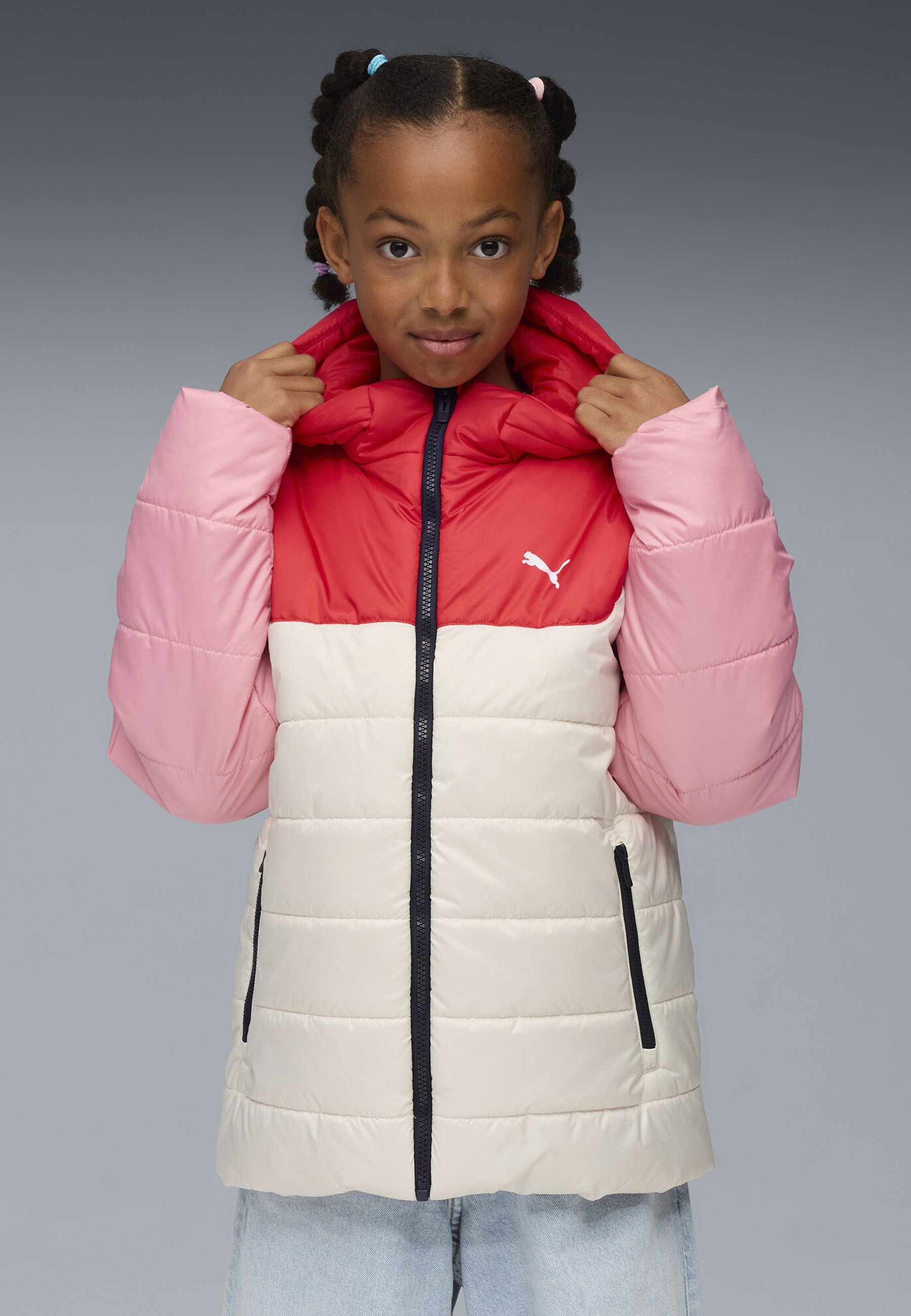Puma HOODED PADDED - Zimska jakna - alpski sneg