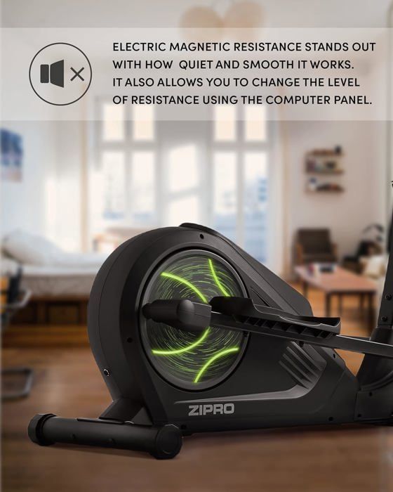 Elliptical trainer - ZIPRO - Crosstrainer Heat - 32 resistance levels - 150 kg - Compact and quiet