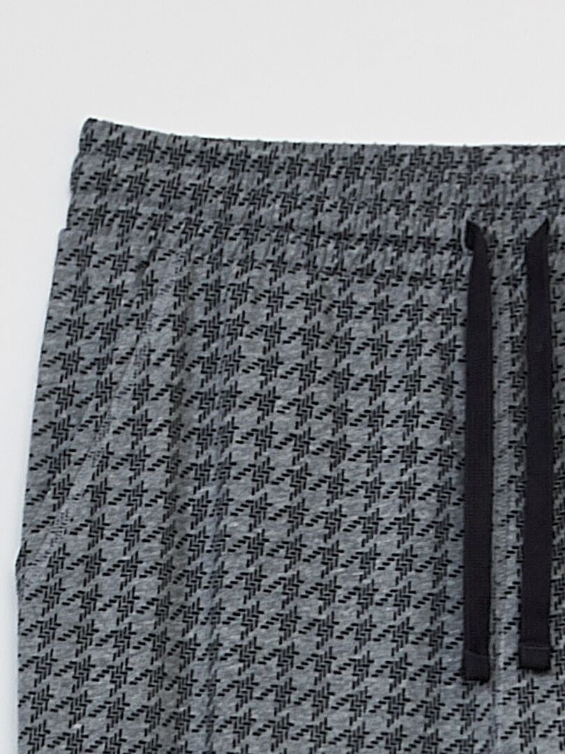 Calça de pijama estampada - CINZA