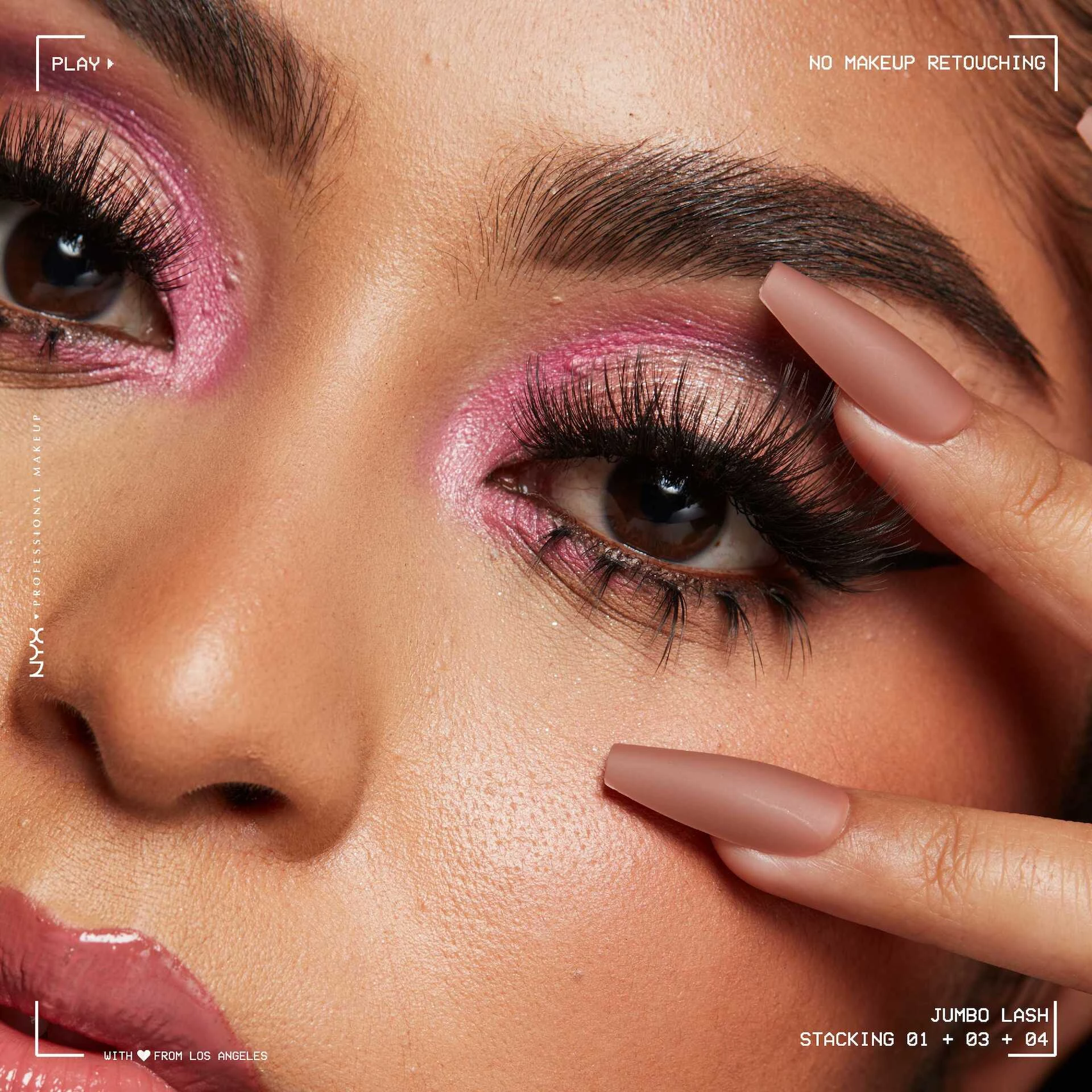 Jumbo Lash! Vegánske umelé mihalnice 1 predlžovací klaster - NYX Professional Makeup