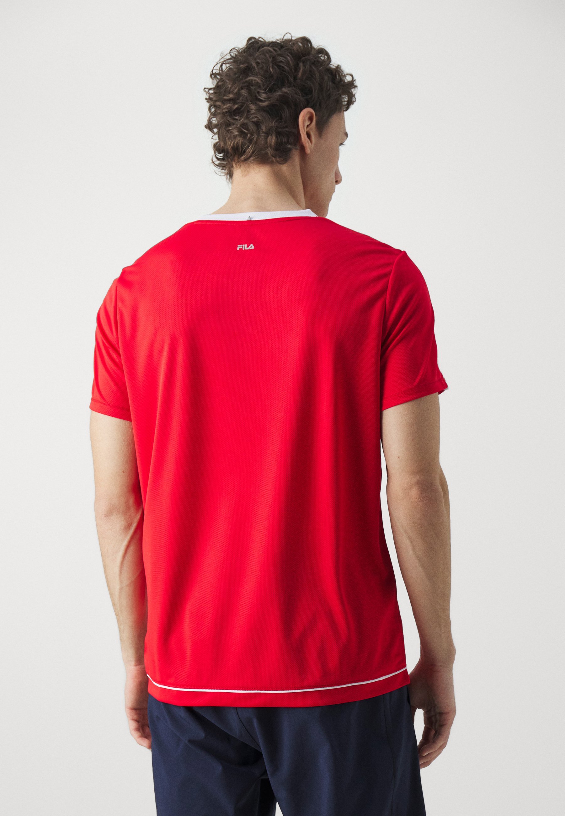 Fila ELIAS - Sport T-shirt - rood/wit