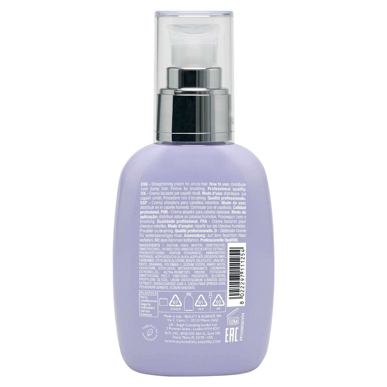 ALFAPARF MILANO Crème Lissante pour Cheveux 125 ml - 125 ml