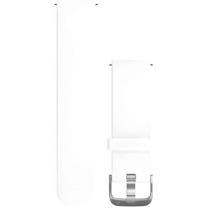 GARMIN Vivoactive 3 smartarmband in wit siliconen met geïntegreerde GPS en zilverkleurige gesp.