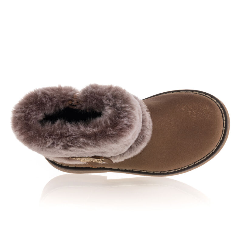 Brązowe buty dziewczęce / botki