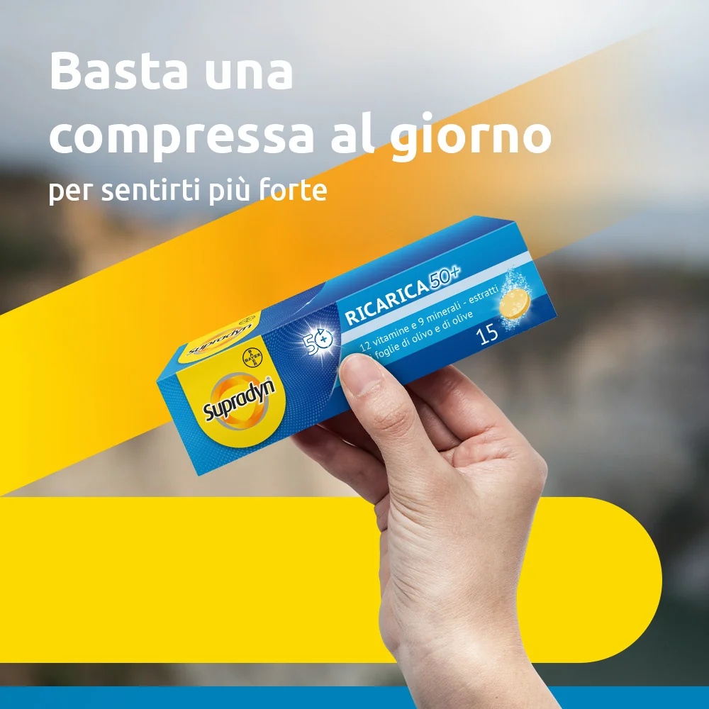 SUPRADYN Supradyn Recharge 50+ Suplemento alimentar 15 comprimidos Vitaminas e minerais