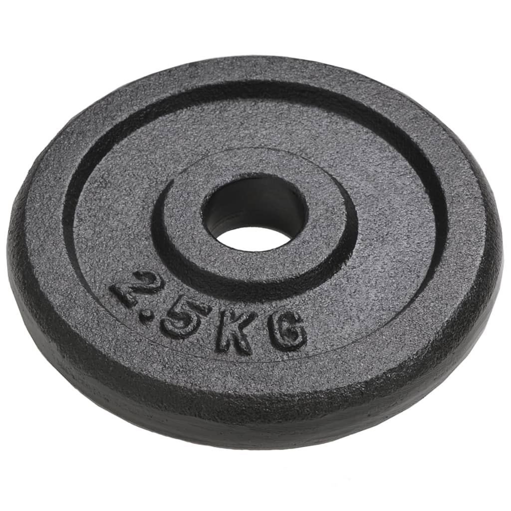 Vidaxl Liatinové závažia, 8 kusov, 8 x 2,5 kg
