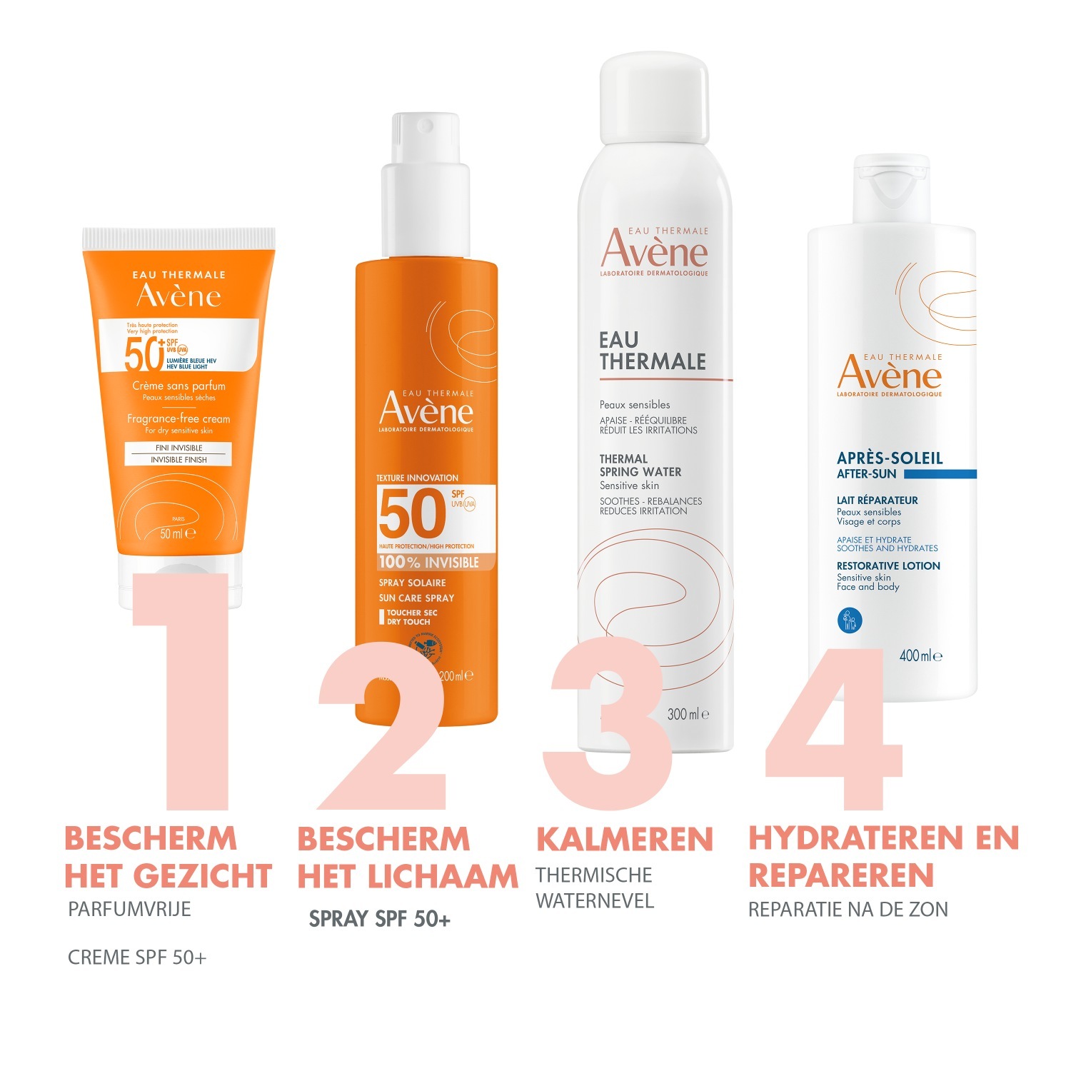 Avène Solaire krema za sončenje, brez dišav, neviden zaključek, SPF 50+ - 50 ml
