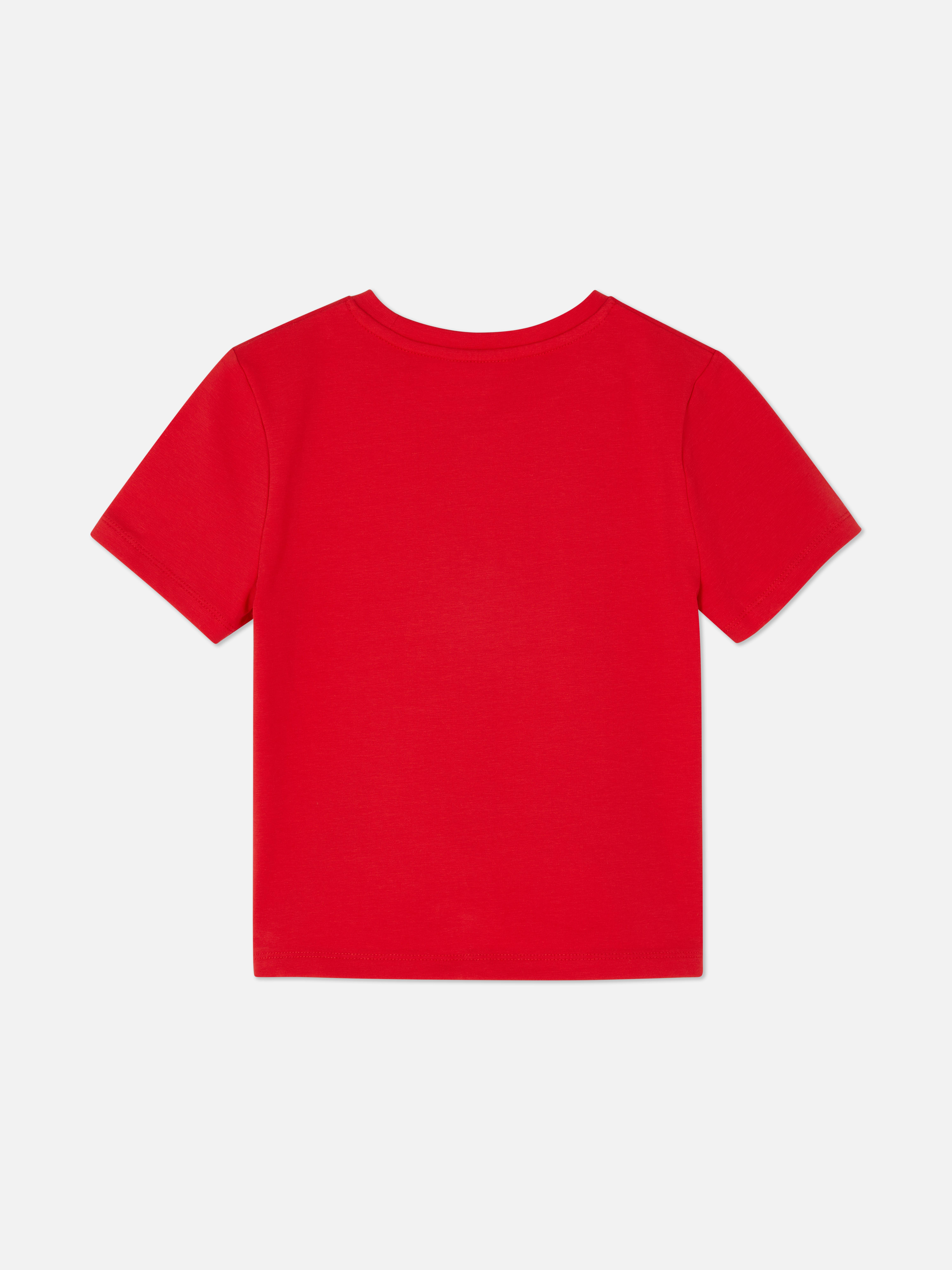 Hello Kitty Kuromi T-Shirt Ein T-Shirt mit Rundhalsausschnitt, kurzen Ärmeln und einem Aufdruck von Kuromi auf der Vorderseite