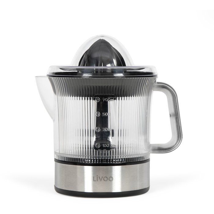 Presse-agrumes électrique - LIVOO - DOD210 - 40 W - 1 grand cône et 1 petit cône - Inox / Noir