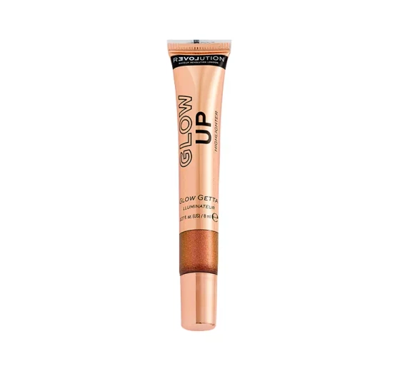 Makeup Revolution Glow Up liquid highlighter płynny rozświetlacz do twarzy Glow Getta 8ml