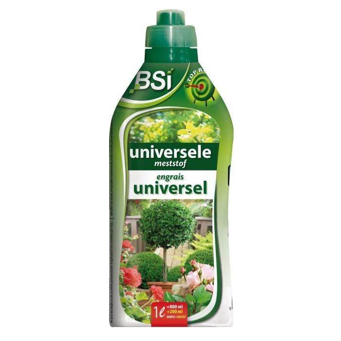 BSI - Fertilizzante universale liquido per piante da interno o da balcone - Con oligoelementi e chelati - 1 litro