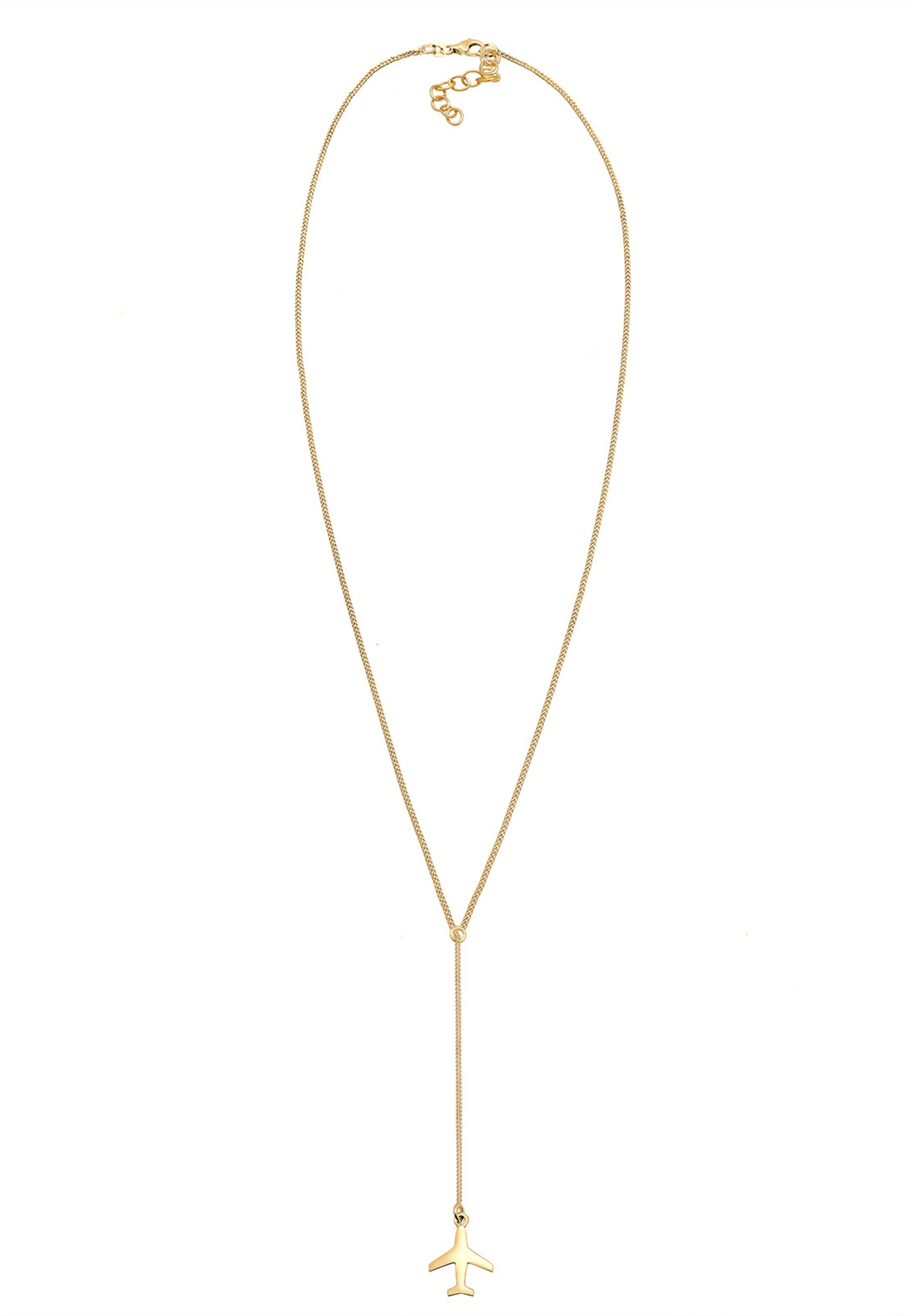Elli Femme Y Look Pendentif Avion - (925/1000) Argent