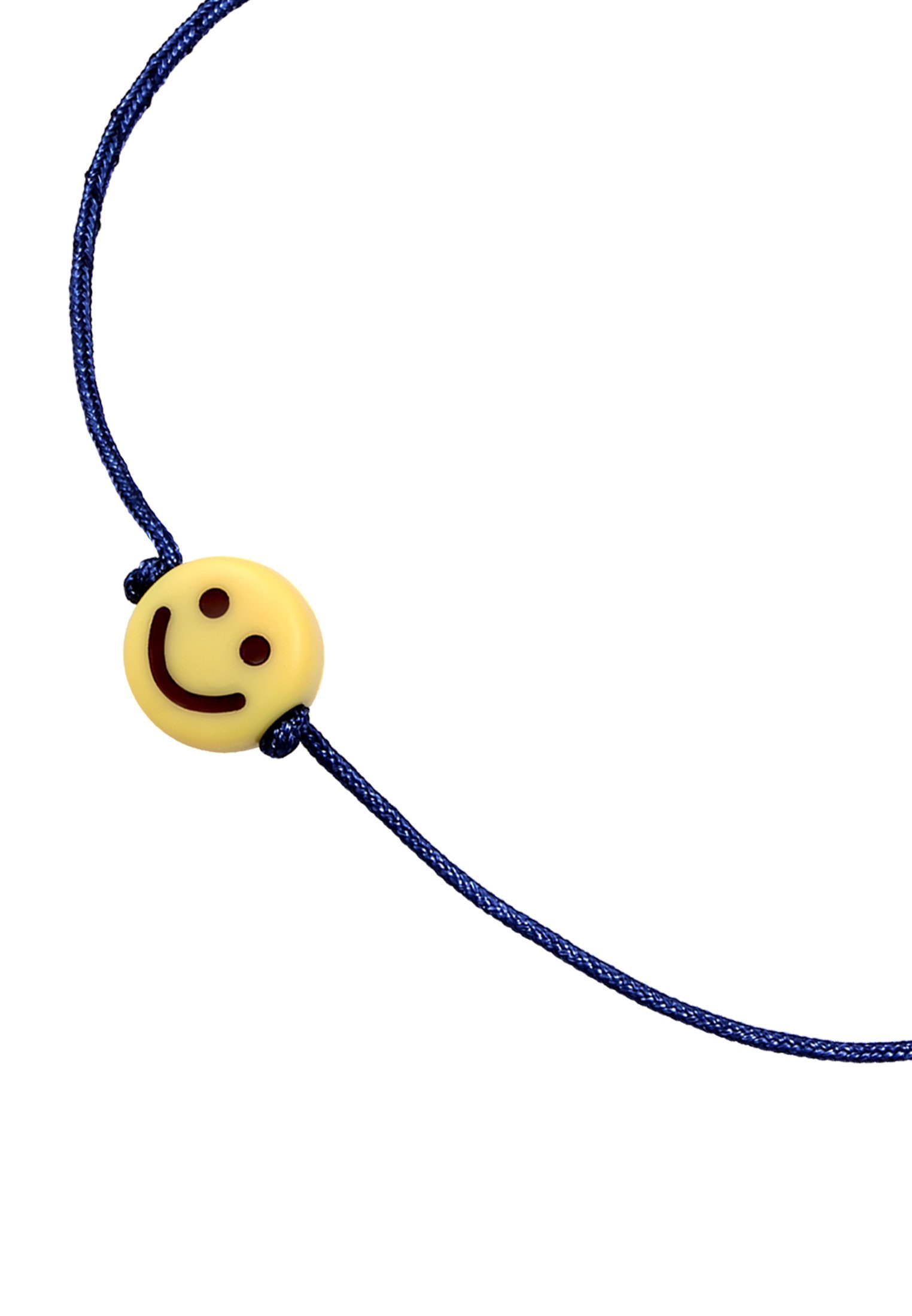Kuzzoi lachende emoji kraal - hanger - blauw