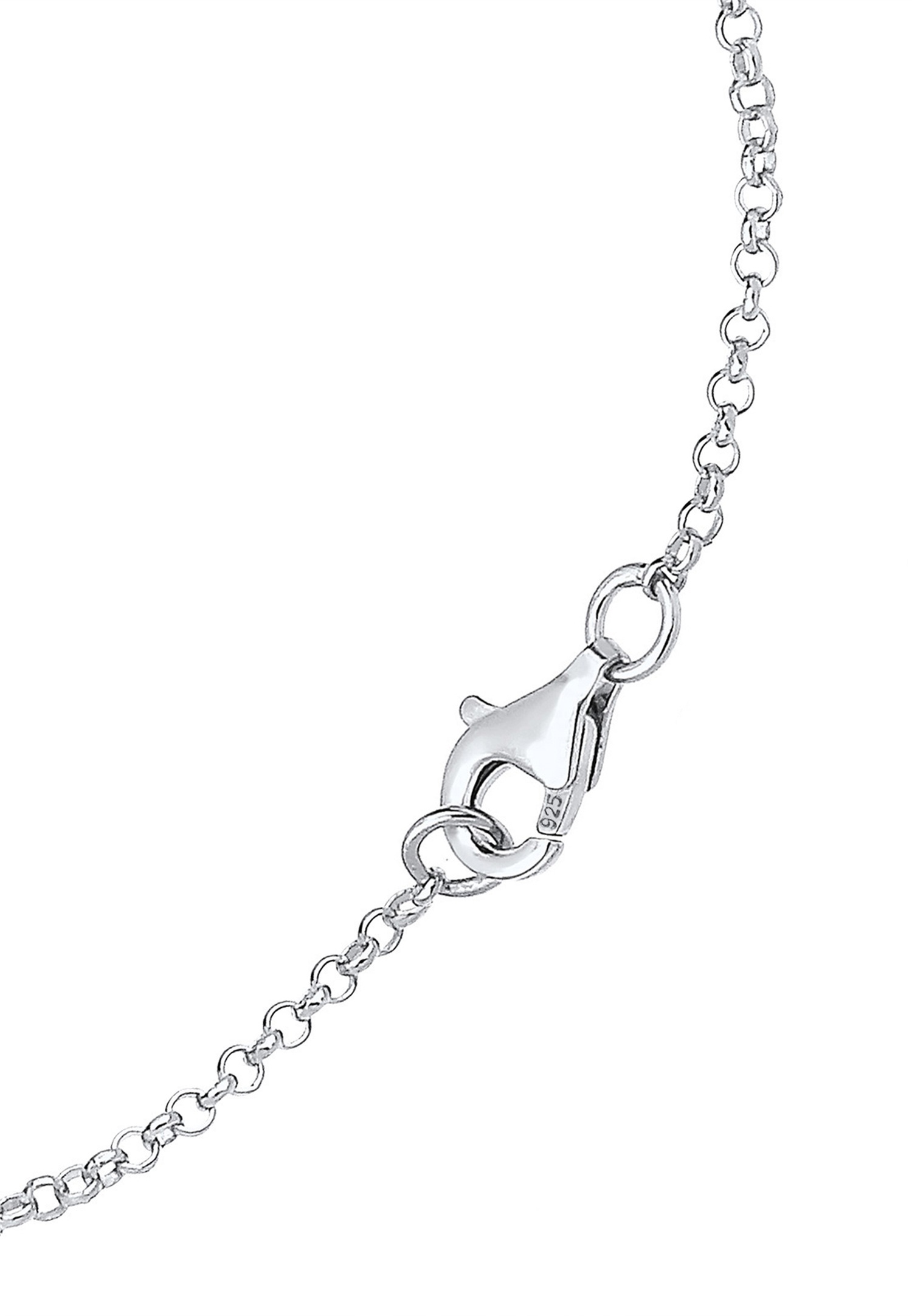 Elli Femmes Classique Basique avec Cristaux en Argent Sterling 925