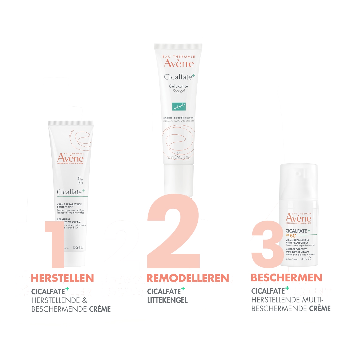 Avène Cicalfate Sårbeskyttelsescreme + Ar Gel - 30 ml