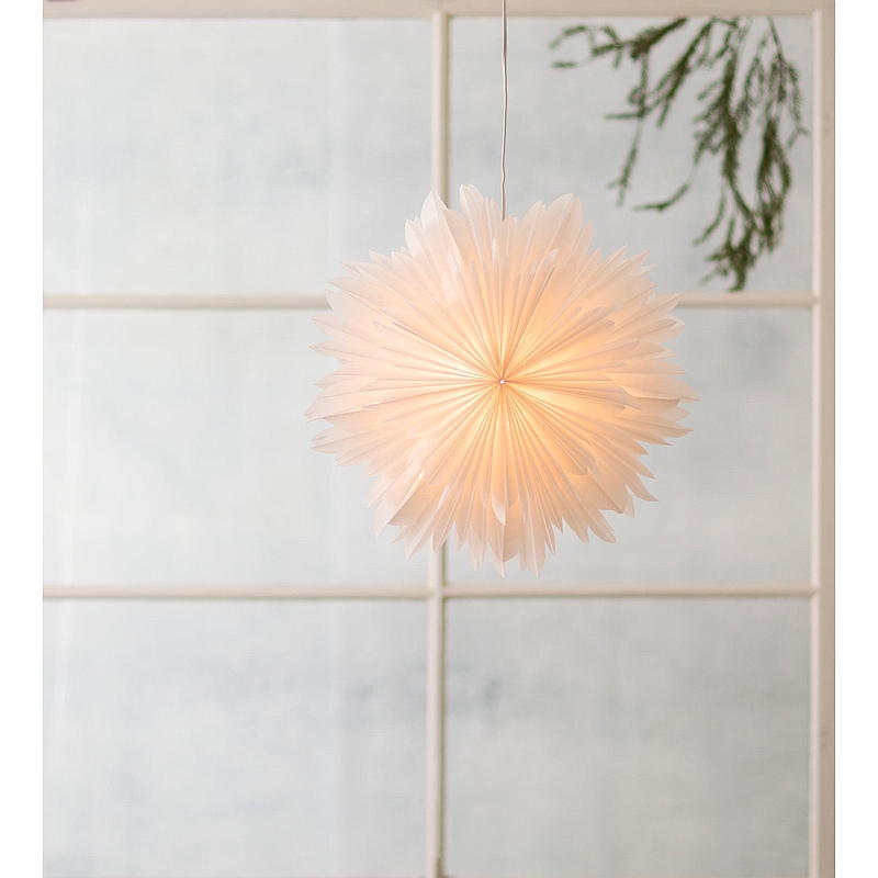 Flor de Pascua de 50 cm, copo de nieve