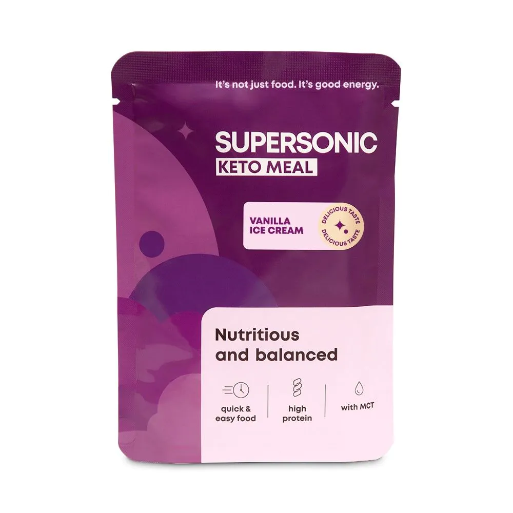 Supersonic Keto Meal posiłek o smaku lodów waniliowych 80 g