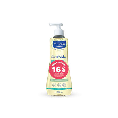Mustela Stelatopia Puhdistusöljy Syntymästä Kylpyöljy 500 ml