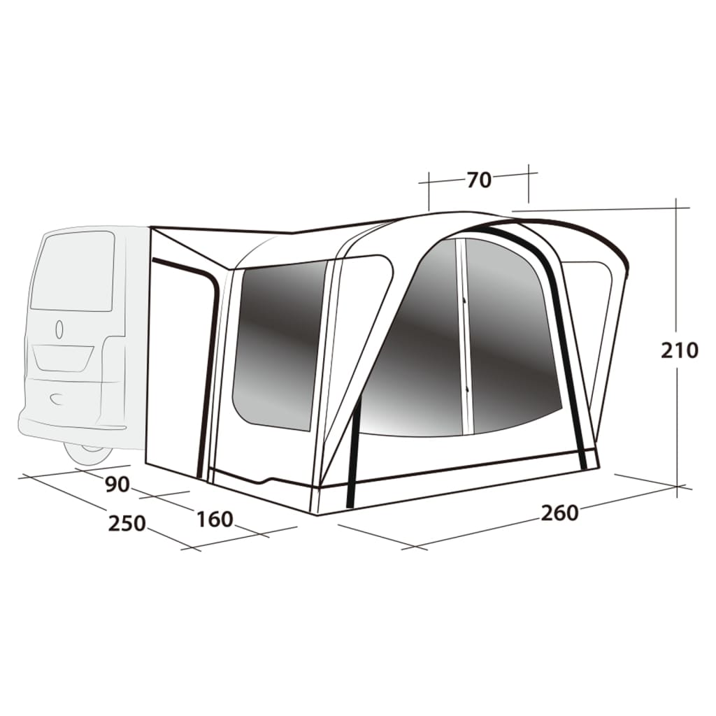 Auvent pour camping-car Outwell Newburg 160