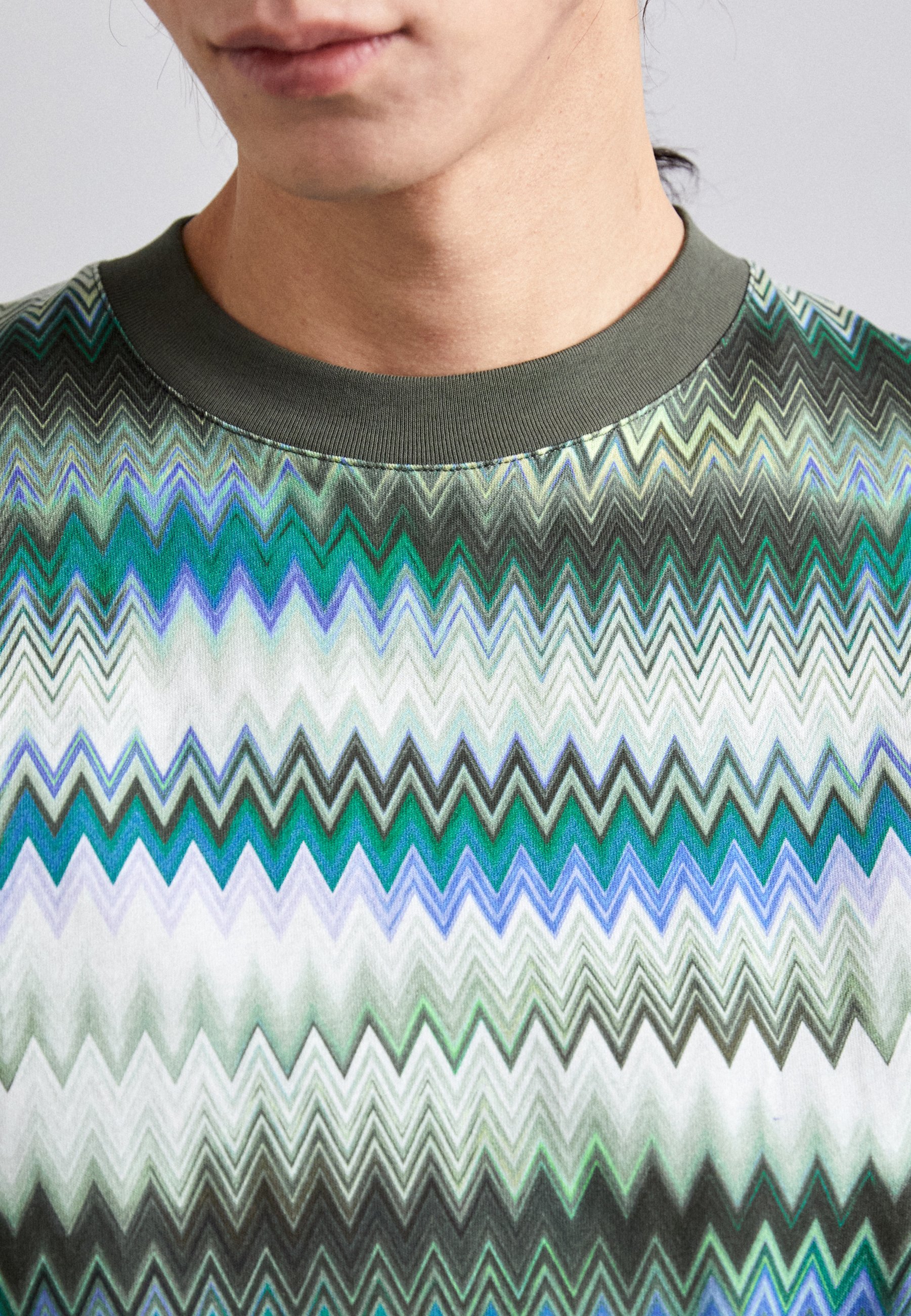 Missoni KRÁTKÝ RUKÁV - Tričko s potiskem - zelené tóny