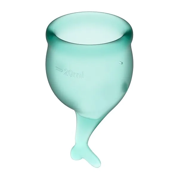 Satisfyer Feel Secure Menstrual Cup Dark Green