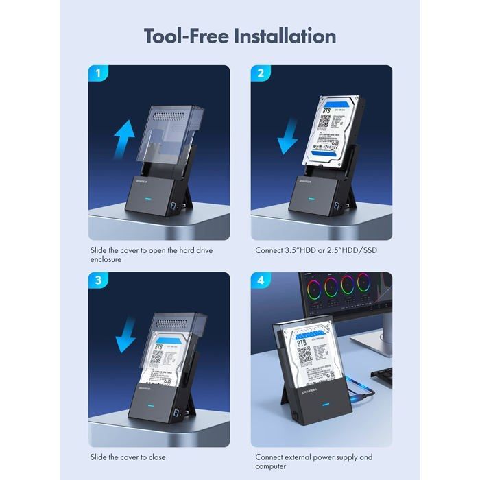 Graugear Dock-Gehäuse pour 3,5