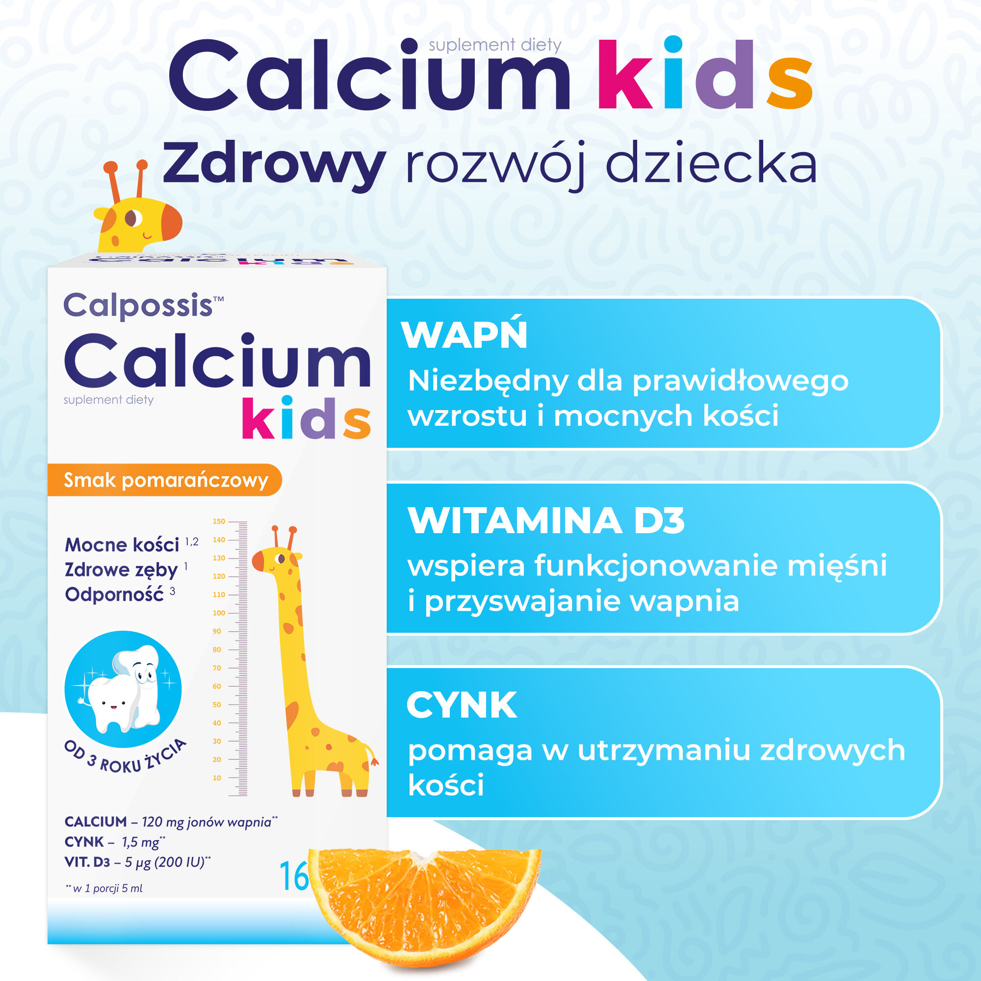 Komplet prve pomoči za otroke Calpossis Calcium