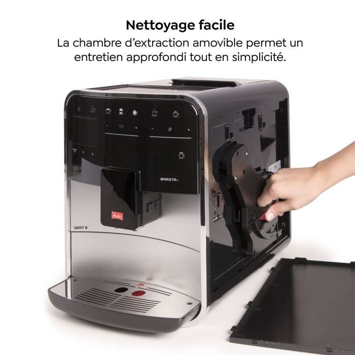 Machine à Café à Grain MELITTA Barista T Smart - Argent (sans réservoir lait)