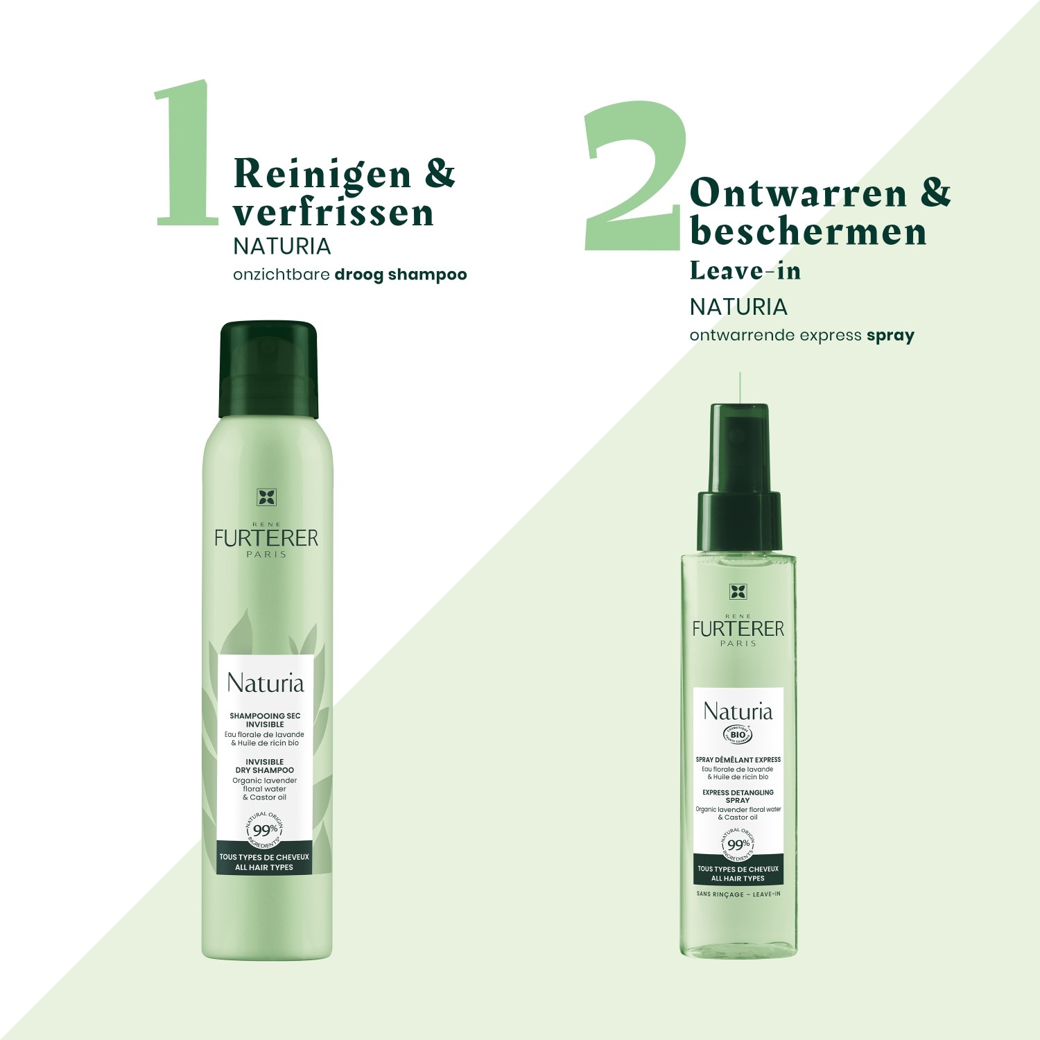 René Furterer suhi šampon Naturia nevidni suhi šampon - 75 ml