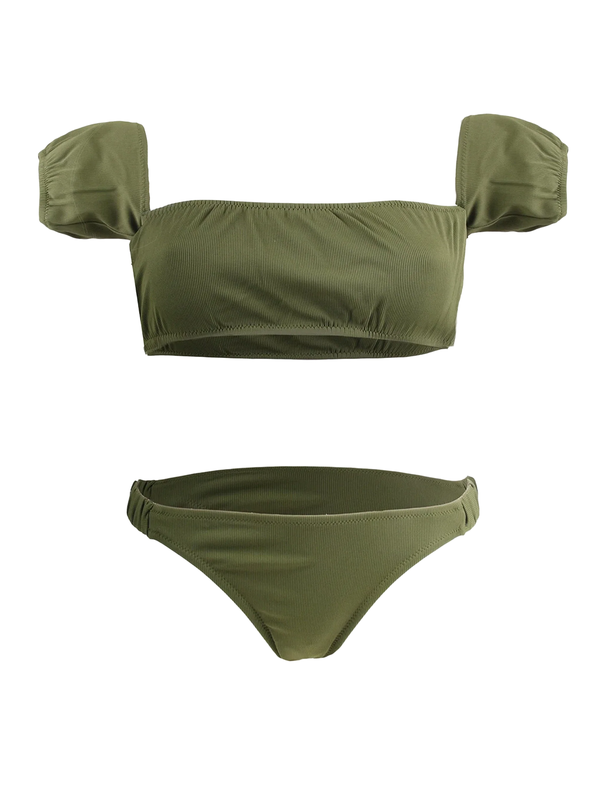 Militairgroene bikini met sjerp
