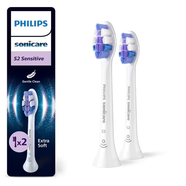 Philips Sonicare Optimal Sensitive HX6052/10 zobna ščetka, bela, 2 kosa