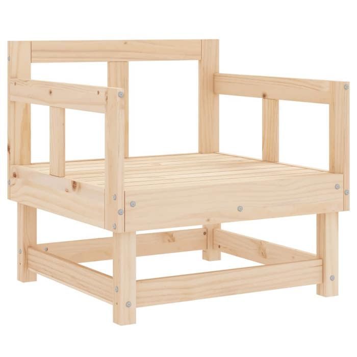 Sillas de jardín vidaXL, 2 unidades, asientos con reposabrazos, sillones con respaldo, muebles de exterior para patio, madera 825387