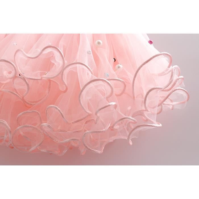 Falda tutú de punto para niñas con cuentas, ropa de baile de verano, blanca