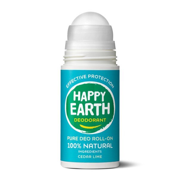 Dezodorant v valjčku Happy Earth 100 % naravni cedrova limeta 75 ml