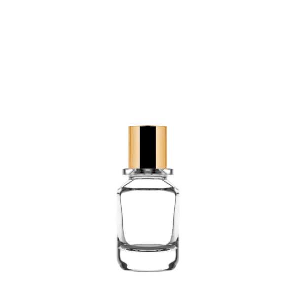 Frasco de vidro transparente FEA 15 para infusão de 50 ml