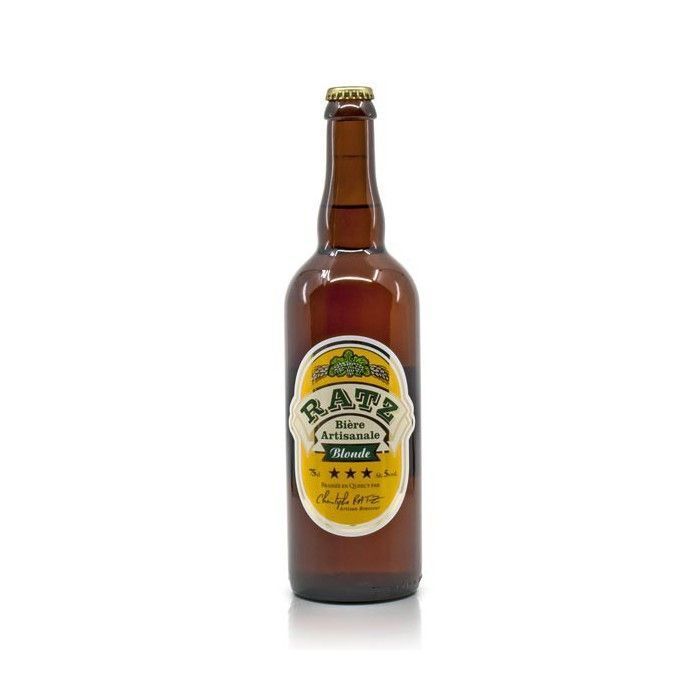 Quercy craft blonde beer, Brasserie Ratz, 75cl