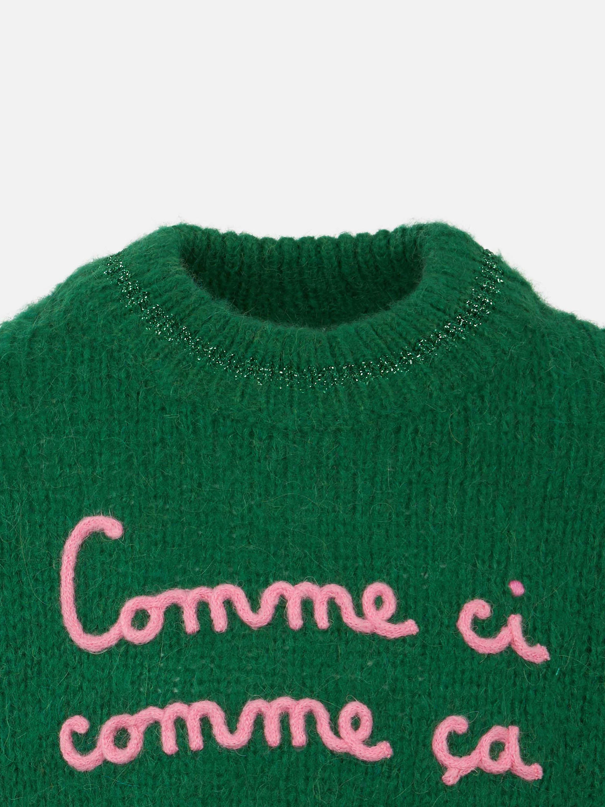 Pull bébé boxy brodé Like We How