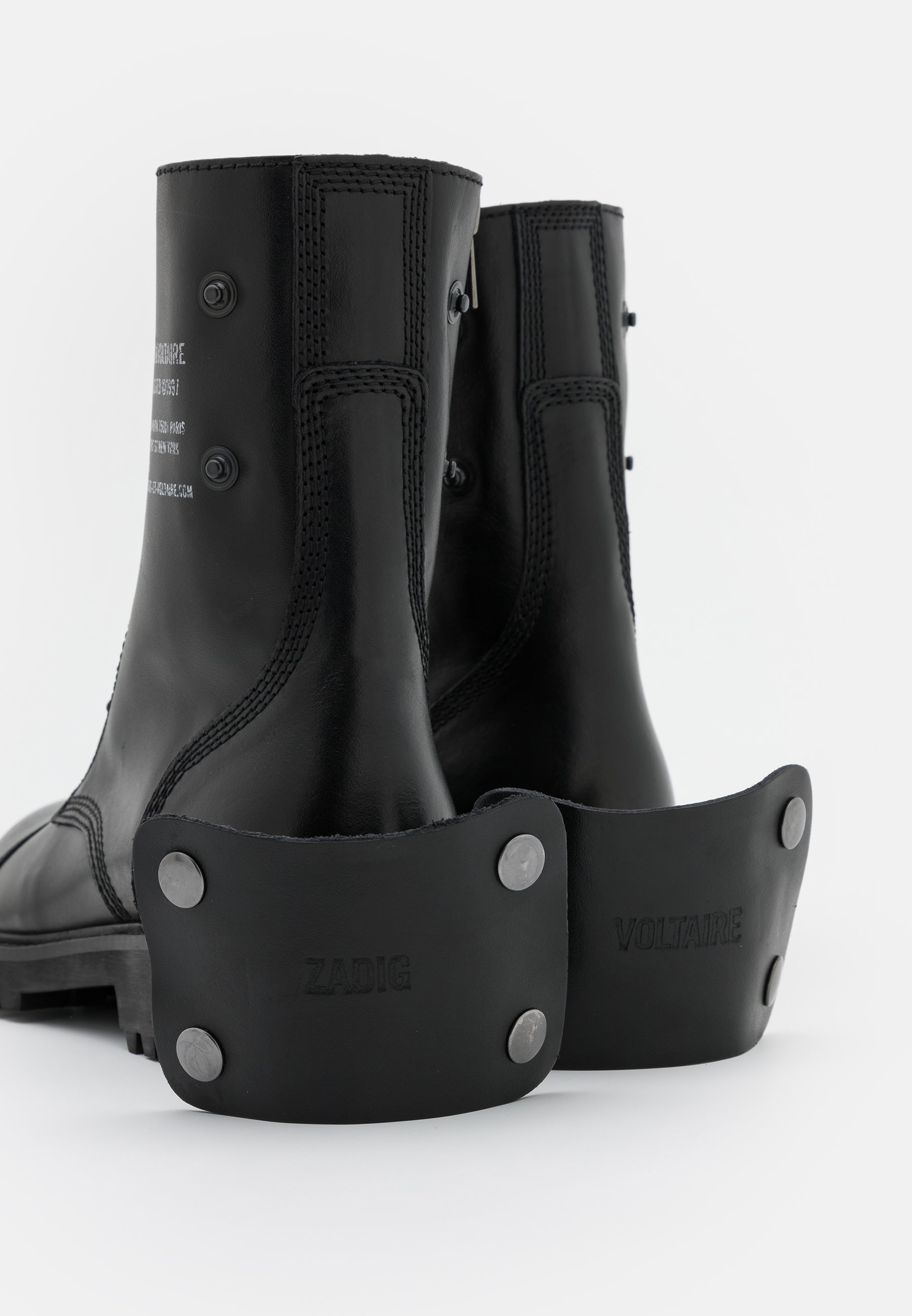 Zadig & Voltaire JOE SMOOTH - Stivaletti stringati - noir
